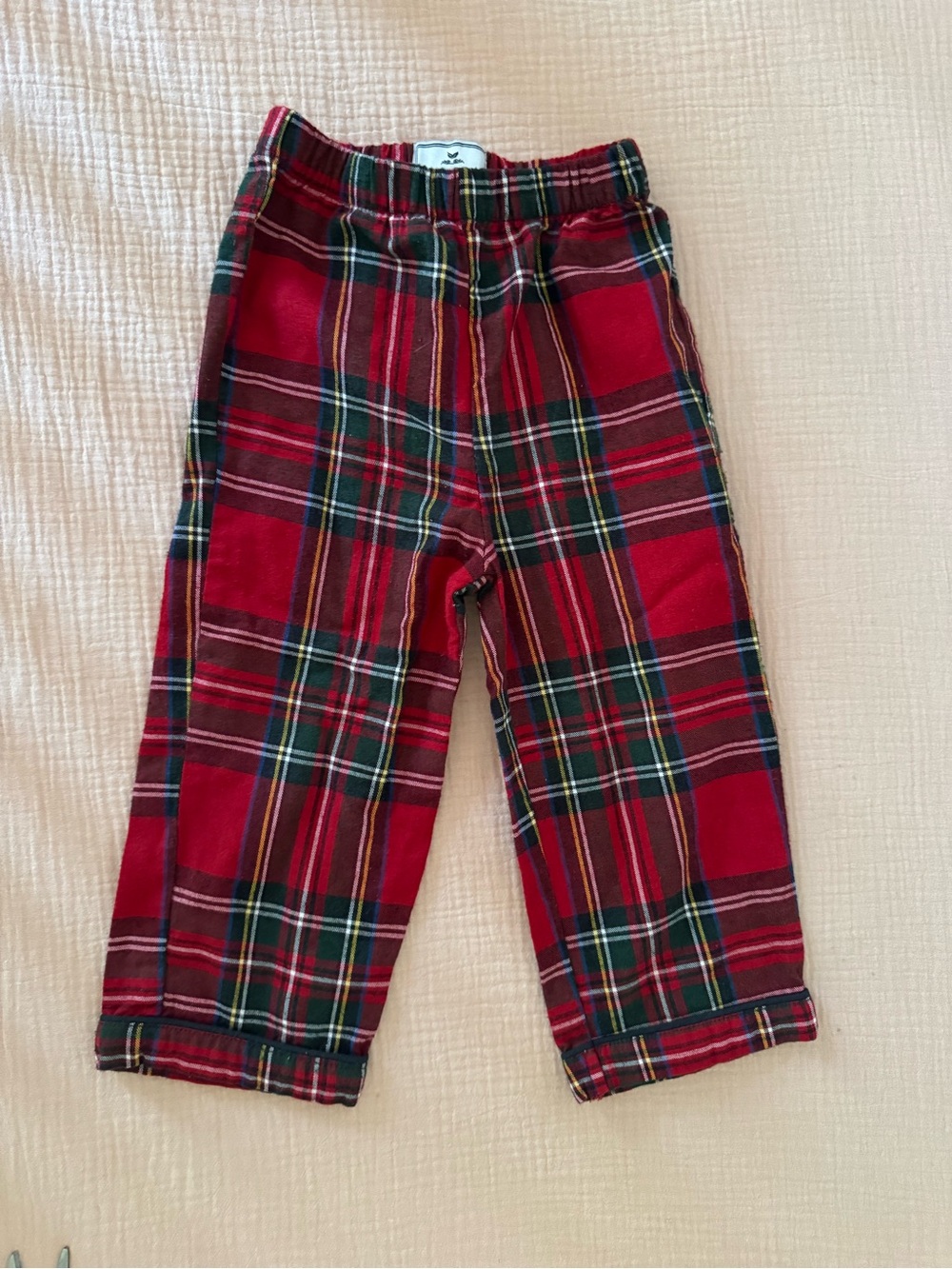 Petite Plume tartan Christmas pj bottoms